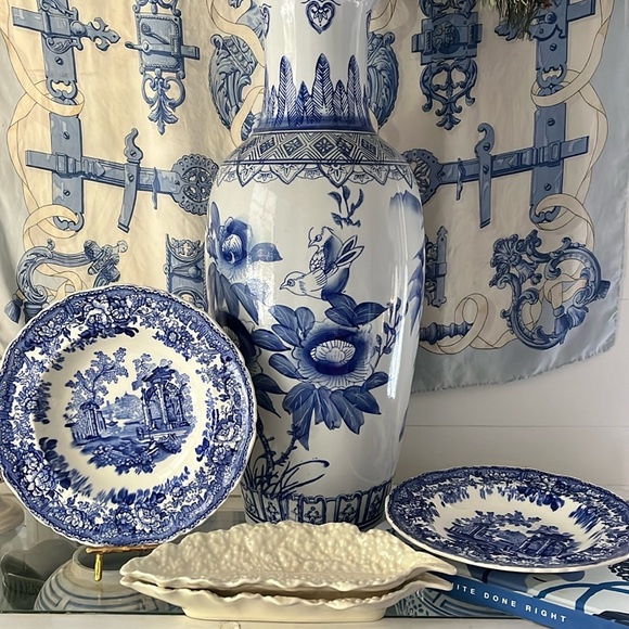 •ANTIQUE MASON’S ENGLAND FLOW BLUE• - Picture 1 of 13